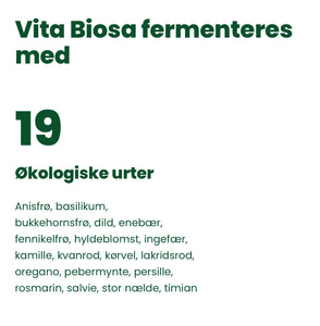 VITA BIOSA - ORIGINAL - 500ml / 1000ml / 3 Liter bag-in-box (økologisk drik fermenteret med kulturer af bifido- og mælkesyrebakterier, ekstrakt fra 19 økologiske urter)