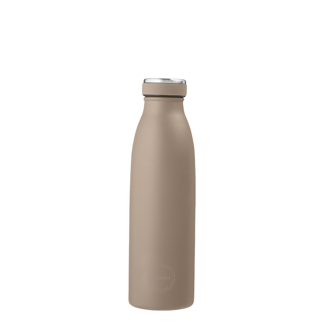 AYA&IDA - Drikkeflaske - DUSTY BROWN - 500 ML