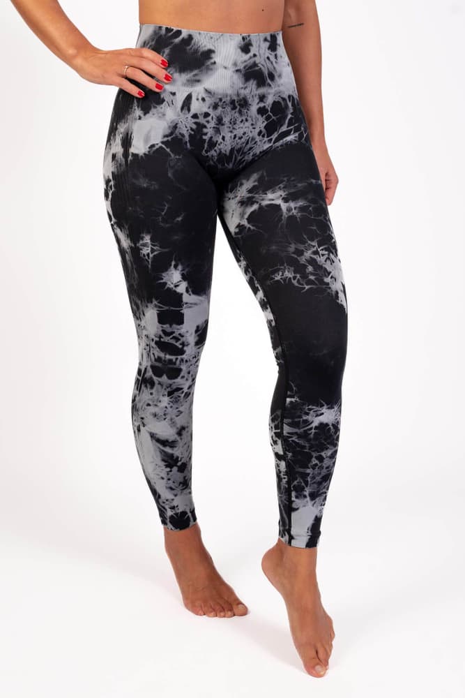 BARA - Black Tie Dye Seamless Tights