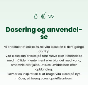 VITA BIOSA - INGEFÆR - 500ml / 1000ml / 3 Liter bag-in-box (økologisk drik fermenteret med kulturer af bifido- og mælkesyrebakterier, ekstrakt fra 19 økologiske urter)