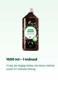 VITA BIOSA - BÆR - 500ml / 1000ml / 3 Liter (økologisk drik fermenteret med kulturer af bifido- og mælkesyrebakterier, ekstrakt fra 19 økologiske urter)