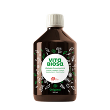 Indlæs billede til gallerivisning VITA BIOSA - ORIGINAL - 500ml / 1000ml / 3 Liter bag-in-box (økologisk drik fermenteret med kulturer af bifido- og mælkesyrebakterier, ekstrakt fra 19 økologiske urter)
