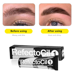 RefectoCil - Eyebrow and eyelash tint - Pure Black No. 1 - GEV GÆTUR: Hetta skal blandast saman við Oxidant Cream 3%