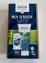 Indlæs billede til gallerivisning LAVERA - MEN SENSITIV - Gávueskja við roll-on-deodorant + 3 in 1 Shower Gel (til kropp, hár og andlit) - virði 159,95 kr.
