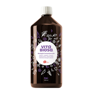 VITA BIOSA - BÆR - 500ml / 1000ml / 3 Liter (økologisk drik fermenteret med kulturer af bifido- og mælkesyrebakterier, ekstrakt fra 19 økologiske urter)