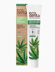 ECODENTA - ORGANIC Multifunctional Toothpaste with Hemp Oil - 75 ml - UTTAN FLUOR