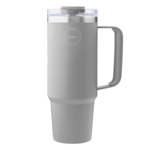 AYA&IDA - Thermo Cup with Straw - Light Grey - 885ML