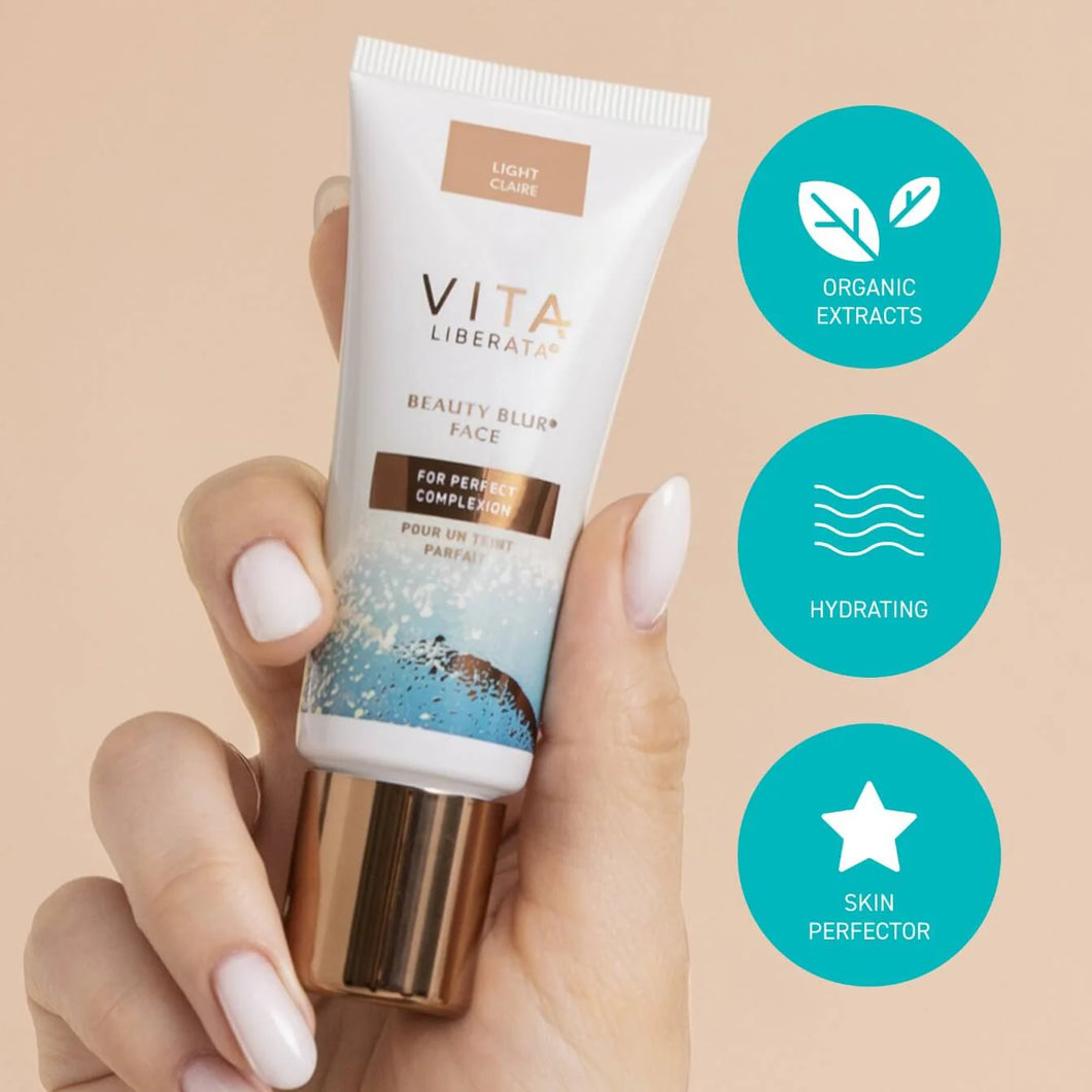 VITA LIBERATA - Beauty Blur Skin Tone Optimizer - LIGHT - (3-in-1 primer, tinted moisturiser & foundation)