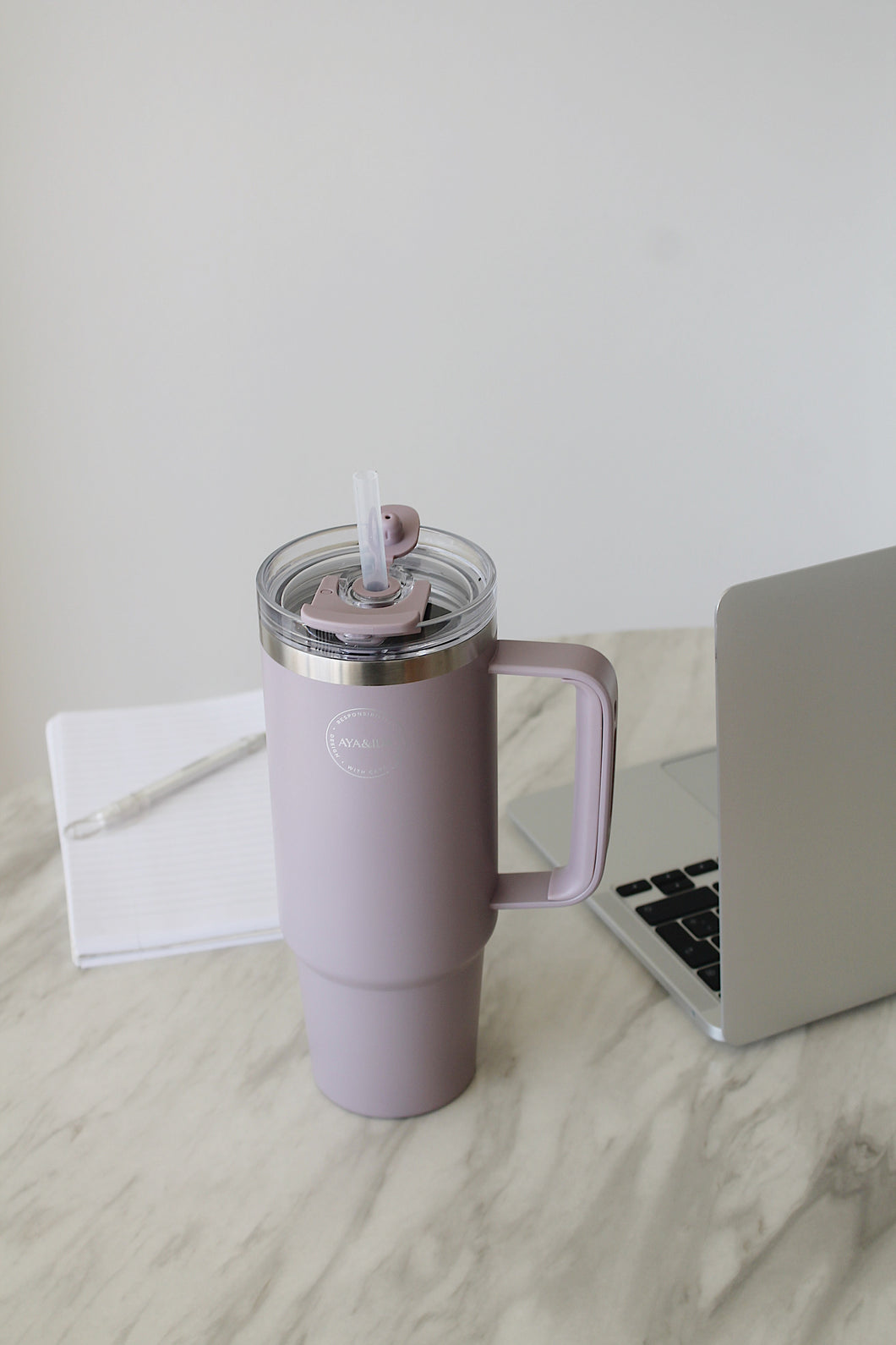 AYA&IDA - Thermo Cup with Straw - Lavender - 885ML