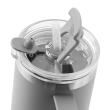 Indlæs billede til gallerivisning AYA&amp;IDA - Thermo Cup with Straw - Light Grey - 885ML
