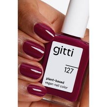 Indlæs billede til gallerivisning Gitti Nail Polish 127 - Red Plum, 15 ml
