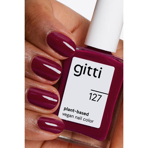 Gitti Nail Polish 127 - Red Plum, 15 ml