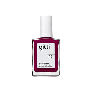 Gitti Nail Polish 127 - Red Plum, 15 ml