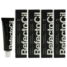 Indlæs billede til gallerivisning RefectoCil - Eyebrow and eyelash tint - Pure Black No. 1 - GEV GÆTUR: Hetta skal blandast saman við Oxidant Cream 3%
