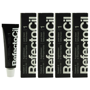 RefectoCil - Eyebrow and eyelash tint - Pure Black No. 1 - GEV GÆTUR: Hetta skal blandast saman við Oxidant Cream 3%