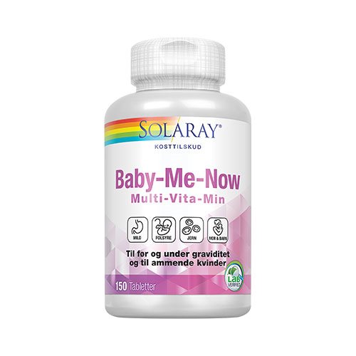 SOLARAY - Baby-Me-Now - Multi-Vita-Min fra SOLARAY (90 eller 150 tabletter)