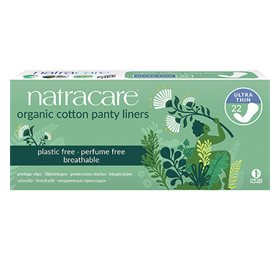 NATRACARE - Trusseindlæg ULTRA THIN - 22 stk. - Plastic free - perfume free - økologisk bomuldscover