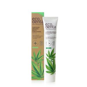 ECODENTA - ORGANIC Multifunctional Toothpaste with Hemp Oil - 75 ml - UTTAN FLUOR